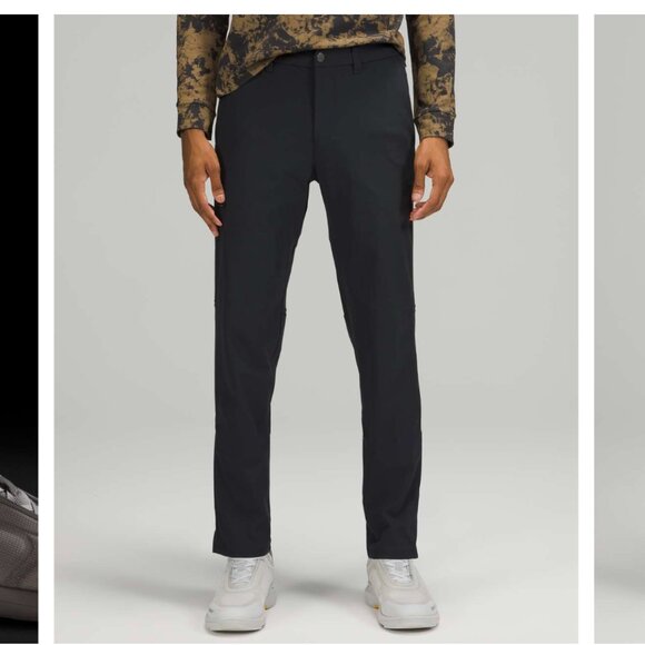 Lululemon Commission Pant Slim 32" Warpstreme Obsidian Black gray Pants 32 - Picture 1 of 6